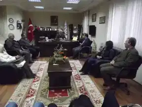 AKP İlçe Yönetiminin MİTSOyu ziyaretinde konuşan Enver Tuna;MİLAS OSB İÇİN HER TÜRLÜ TAAHHÜDÜ VERMEYE HAZIRIZ