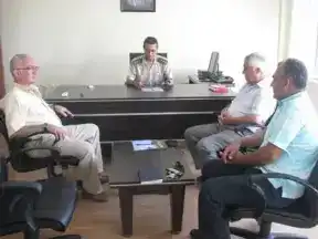 MİTSO YÖNETİMİNDEN YENİ İL JANDARMA ALAYI KOMUTAN YARDIMCISI YARBAY ERTUĞRUL MEMİŞE HOSGELDİNİZ ZİYARETİ