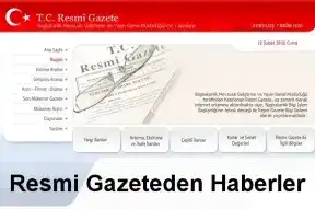 Resmi Gazeteden Haberler