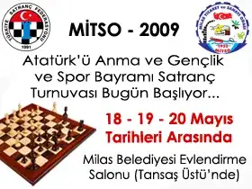 Satranç Turnuvası Bugün başlıyor...