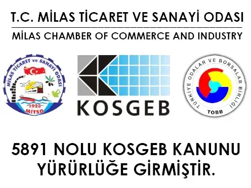 5891 nolu KOSGEB Kanunu yürürlüğe girmiştir.