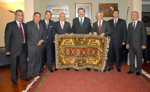 MİTSOdanTOBB Başkanı Rifat HİSARCIKLIOĞLUna makamında ziyaret