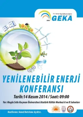 YENİLENEBİLİR ENERJİ KONFERANSI DUYURU METNİ