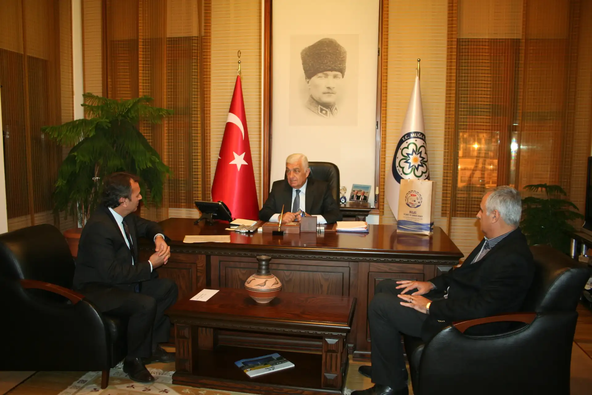 MİTSO ,  MUĞLA BÜYÜKŞEHİR BELEDİYE BAŞKANI DR. GÜRÜN'Ü ZİYARET ETTİ. - 1