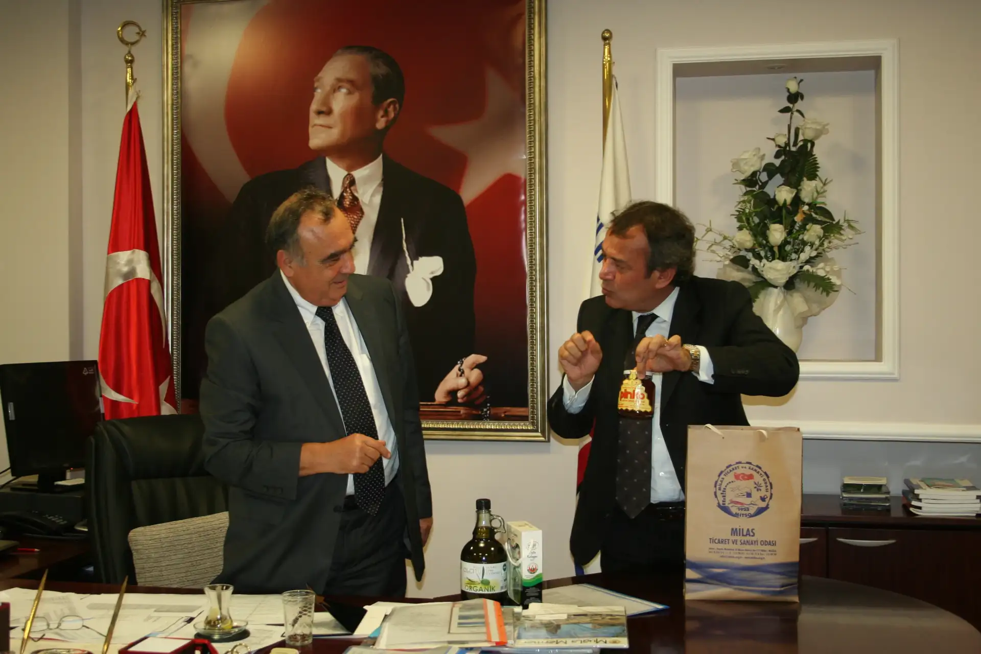 MİTSO yönetimi, Muğla Vergi Dairesi Başkanını ziyaret etti;  "SİZİN GİBİ HEYECANLI, DİNAMİK ODA YOK" - 1