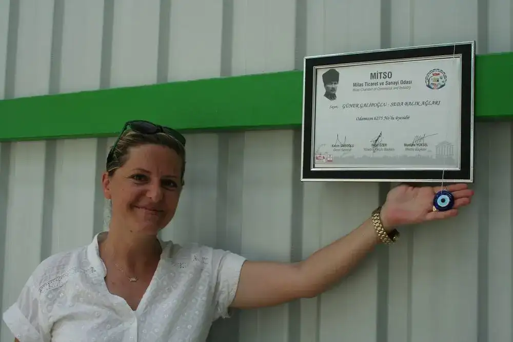 Önce girişimcilik eğitimi aldı, sonra atölye kurup iş sahibi oldu BEÇİN'DE BALIK HAVUZLARI İÇİN AĞ ÜRETİYORLAR