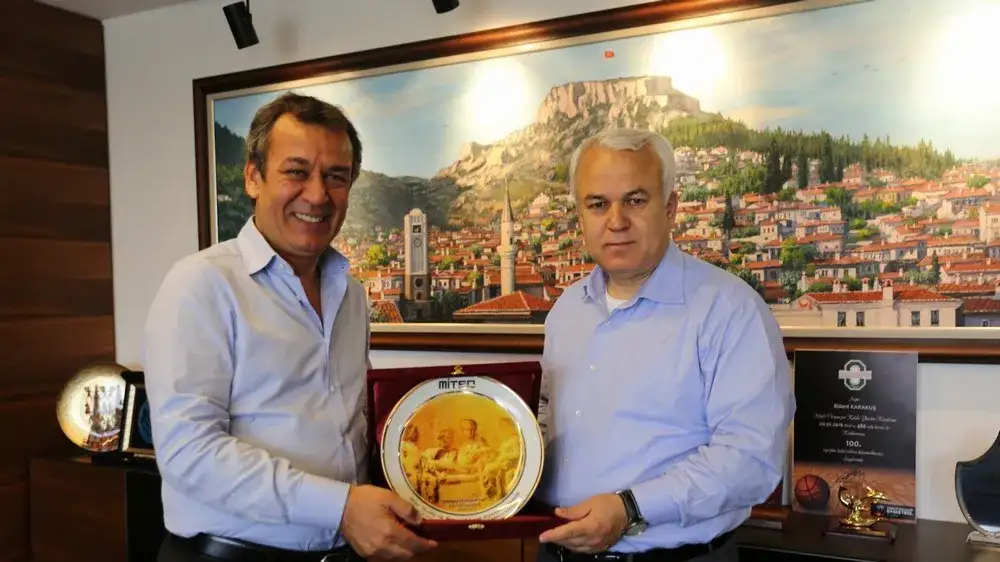 MİTSO YÖNETİM KURULU BAŞKANI ÖZER, MUTSO BAŞKANINI ZİYARET ETTİ