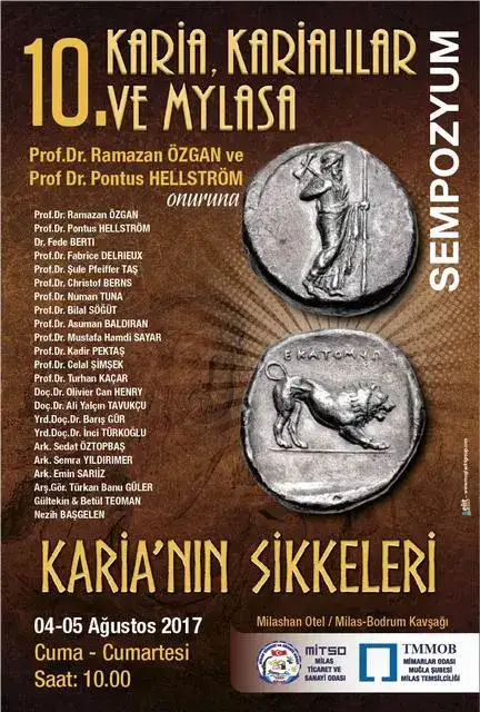 10 yıldır kesintisiz yapılıyor.    10. KARİA, KARİALILAR VE MYLASA SEMPOZYUMUNDA KARİA'NIN SİKKELERİ ANLATILACAK - 1