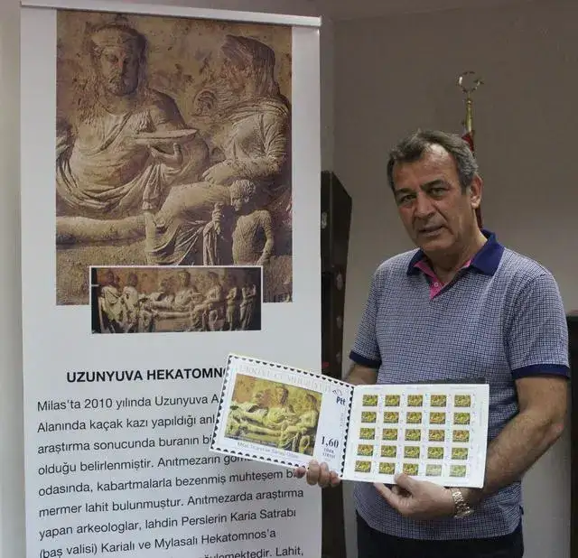 Her şey Milas'ın tanıtımı için...  MİTSO PTT'YE HEKATOMNOS İÇİN ÖZEL PUL BASTIRTTI - 1