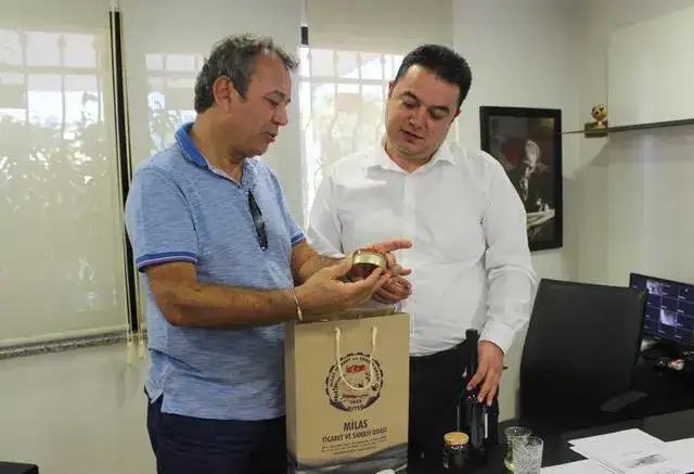 MİTSO Yönetimi Vakıfbank'ın yeni müdürü Ali Turgut Doğan'ı ziyaret etti  "BEN DE MİLASLI SAYILIRIM" - 1