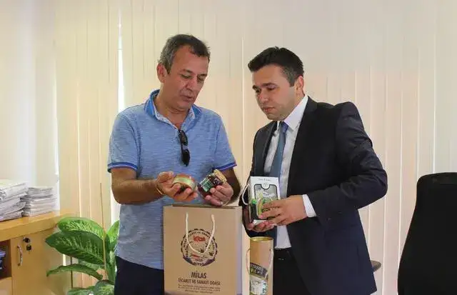 MİTSO, Halkbank'ın yeni müdürü Bahri Tuncay'ı ziyaret etti:  "MİLAS' TA EKONOMİK ANLAMDA CESUR İNSANLARA İHTİYAÇ VAR" - 1