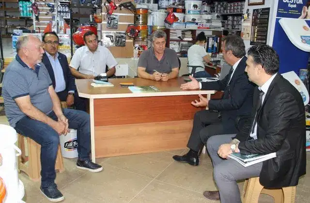 MİTSO ÖREN'DE...  MİTSO AYRILMAZ YAPI MARKET'İ ZİYARET ETTİ - 1