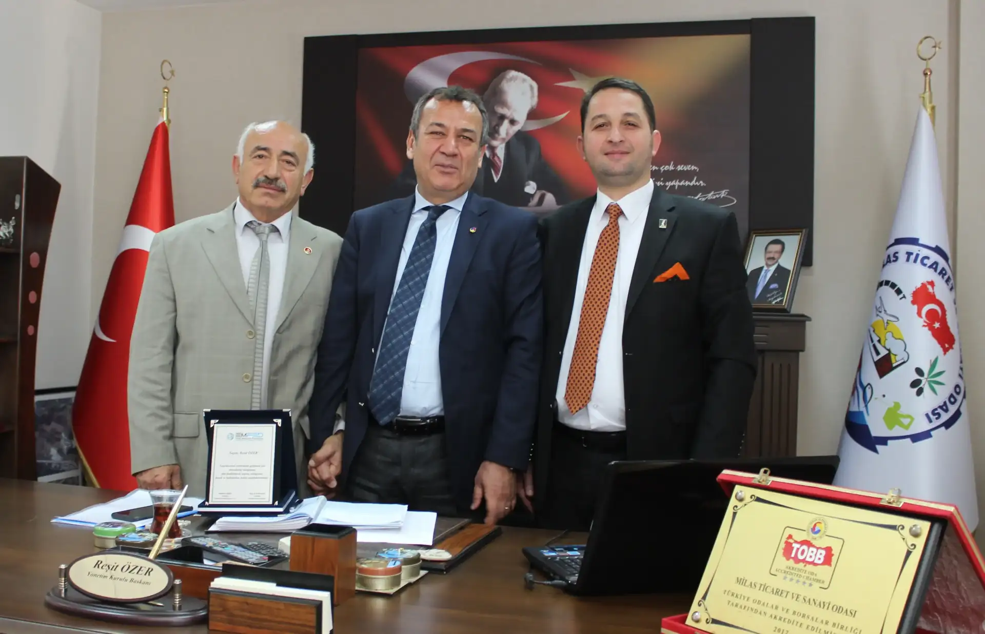 TOBB'nin Milas'a yaptıracağı okul binası için REŞİT ÖZER'E İLK KUTLAMA EMFED VE TÜRKSİAD'TAN GELDİ - 2