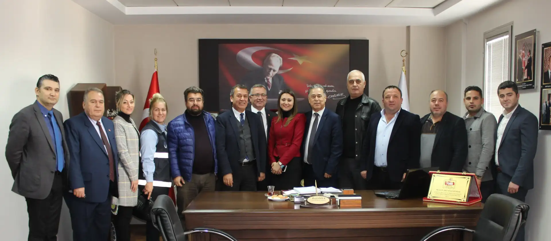 CHP Milas İlçe Yönetiminin MİTSO'yu ziyaretinde konuşan Reşit Özer; "MİLAS İKİ YIL İÇİNDE PARLAYAN BİR YILDIZ OLACAK"