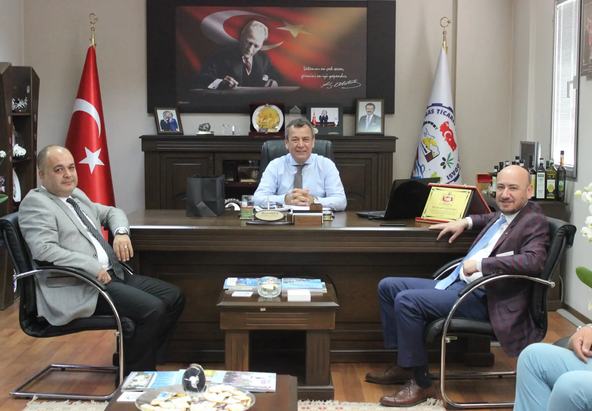 Aydın Ticaret Odası Yönetimi MİTSO'yu ziyaret etti. - 1