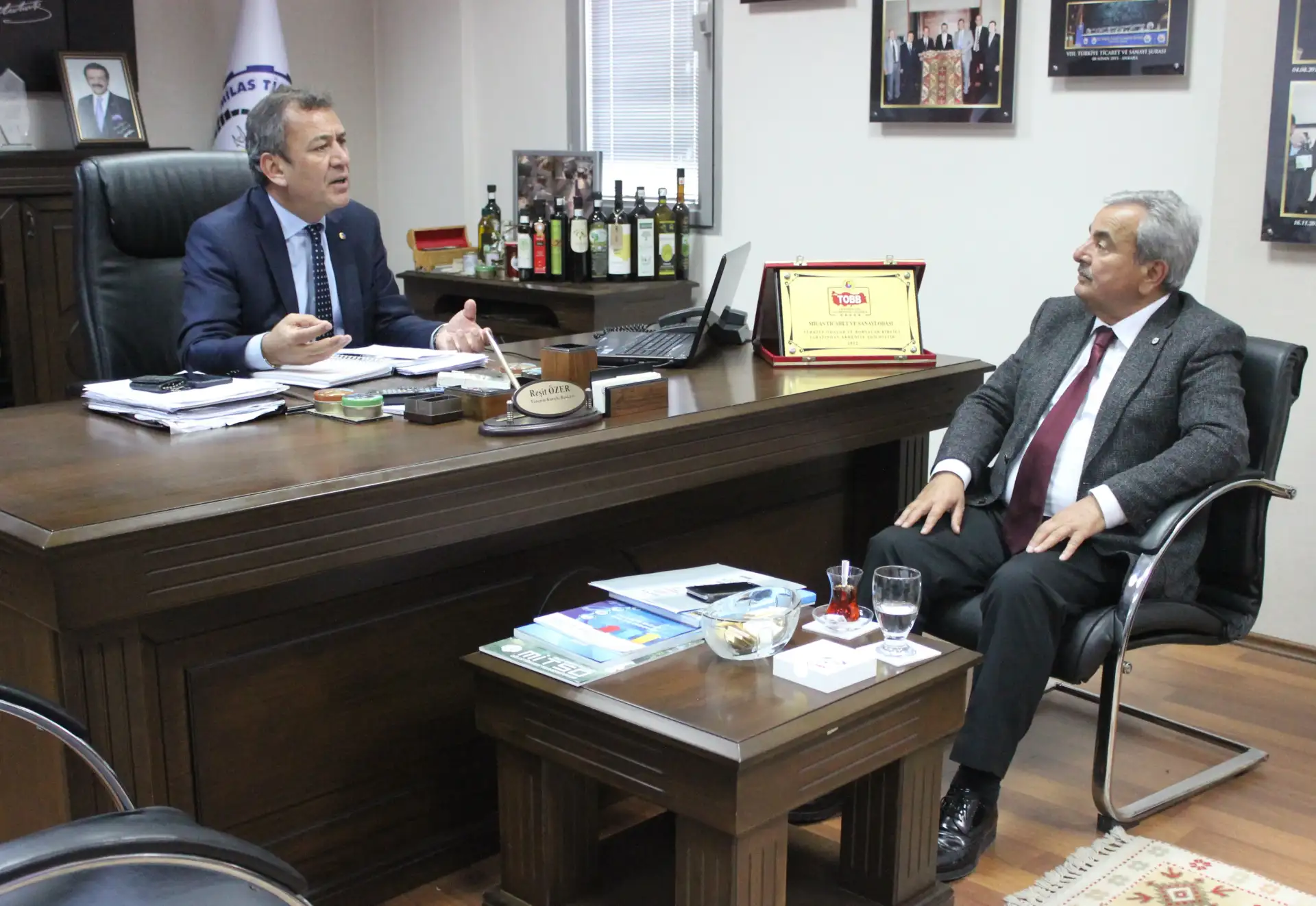 Milas'ın eski belediye başkanlarından A.D. Serçek MİTSO'da: - 1