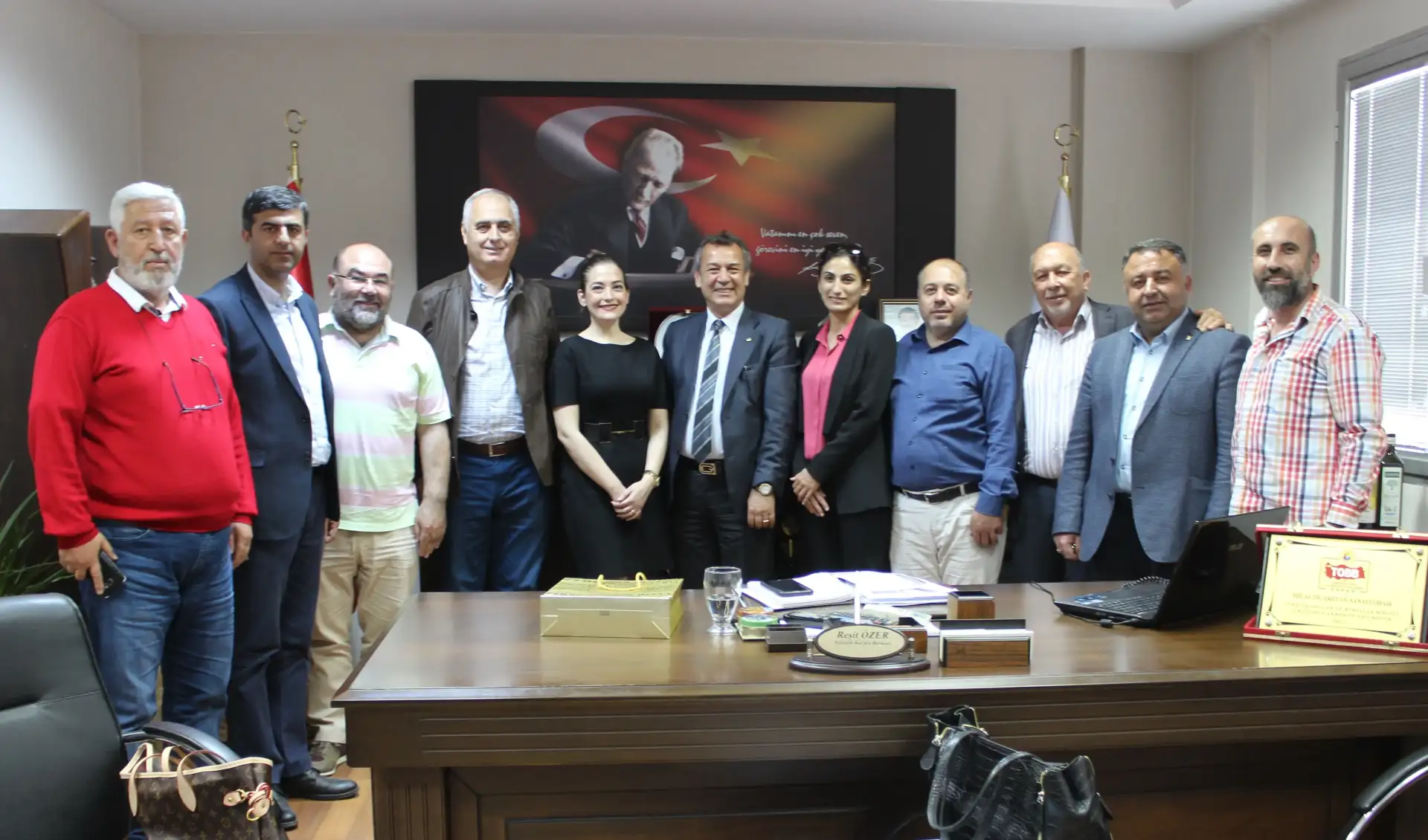 Şekerbank'tan MİTSO'ya kutlama ziyareti  ŞEKERBANK'IN BÜTÜN PERSONELİ MİLASLI - 1