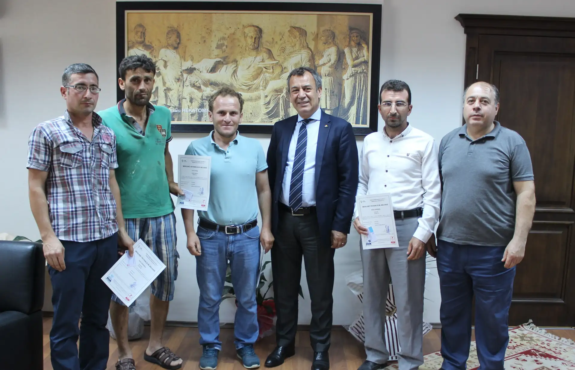 MİTSO'DAN MESLEKİ YETERLİLİK BELGELERİNİ ALDILAR - 1