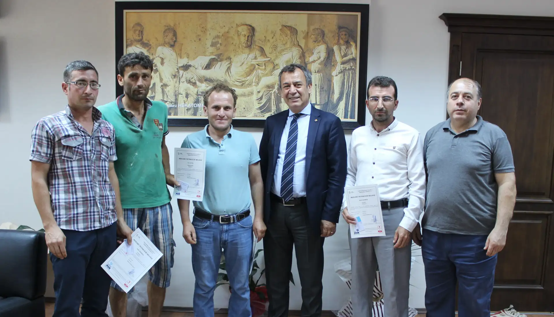 MİTSO'DAN MESLEKİ YETERLİLİK BELGELERİNİ ALDILAR