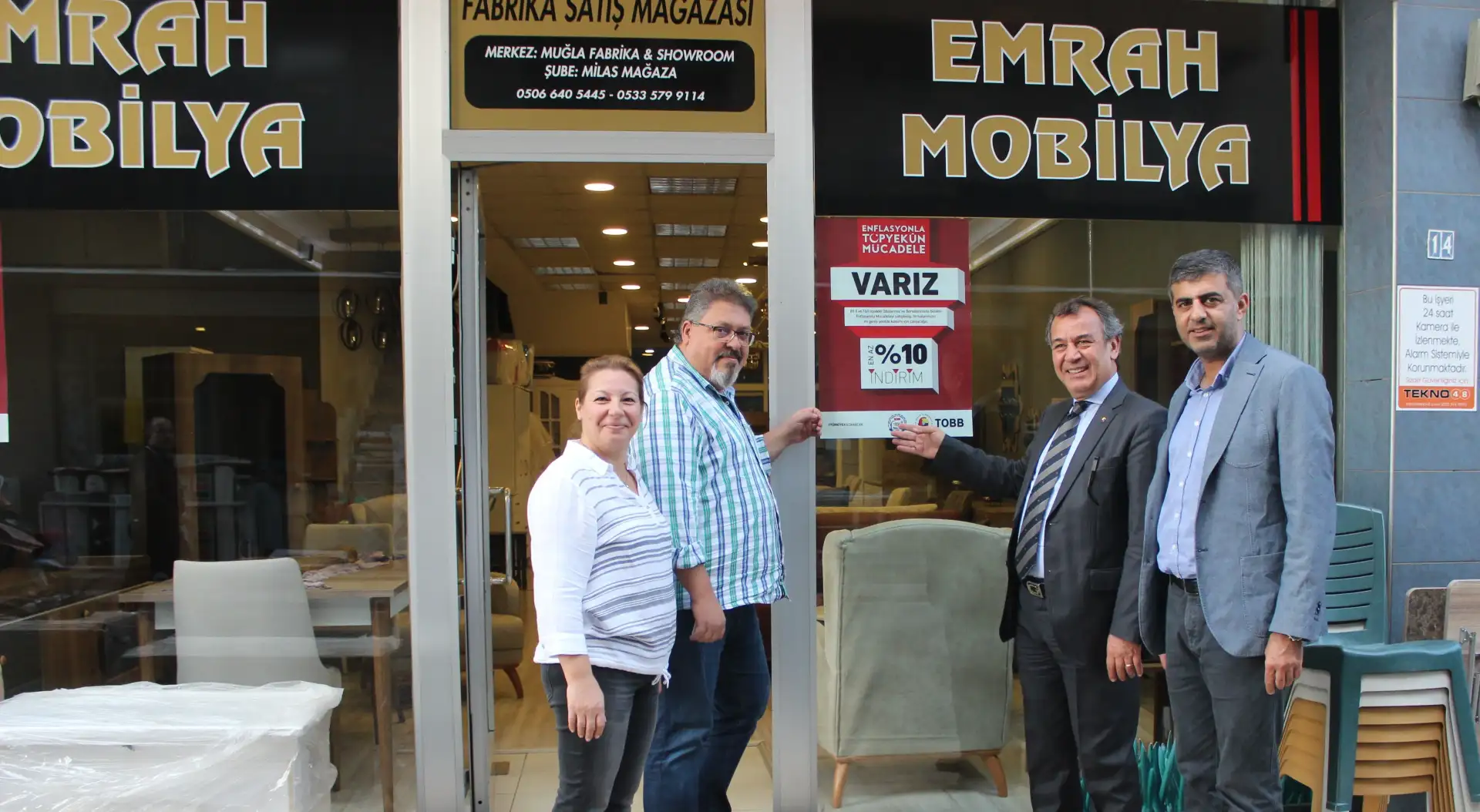 EMRAH MOBİLYA "YÜZDE 10 İNDİRİMDE BİZ DE VARIZ" DEDİ