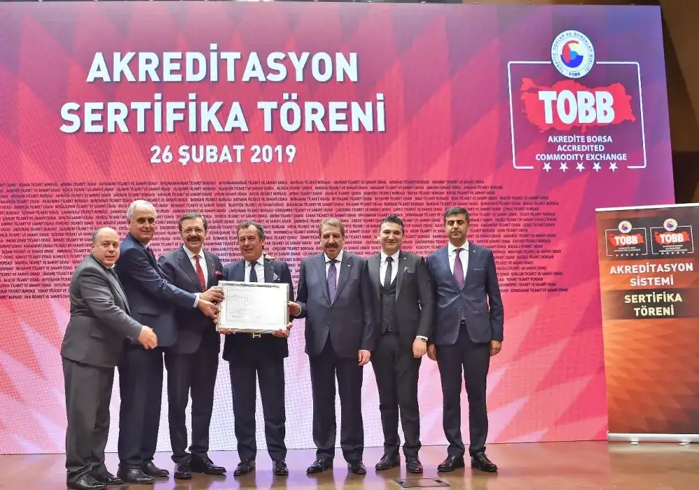 TOBB'de, akreditasyon denetimini başarıyla tamamlayan 103 oda ve borsa için tören yapıldı MİTSO AKREDİTASYON BELGESİNİ ALDI
