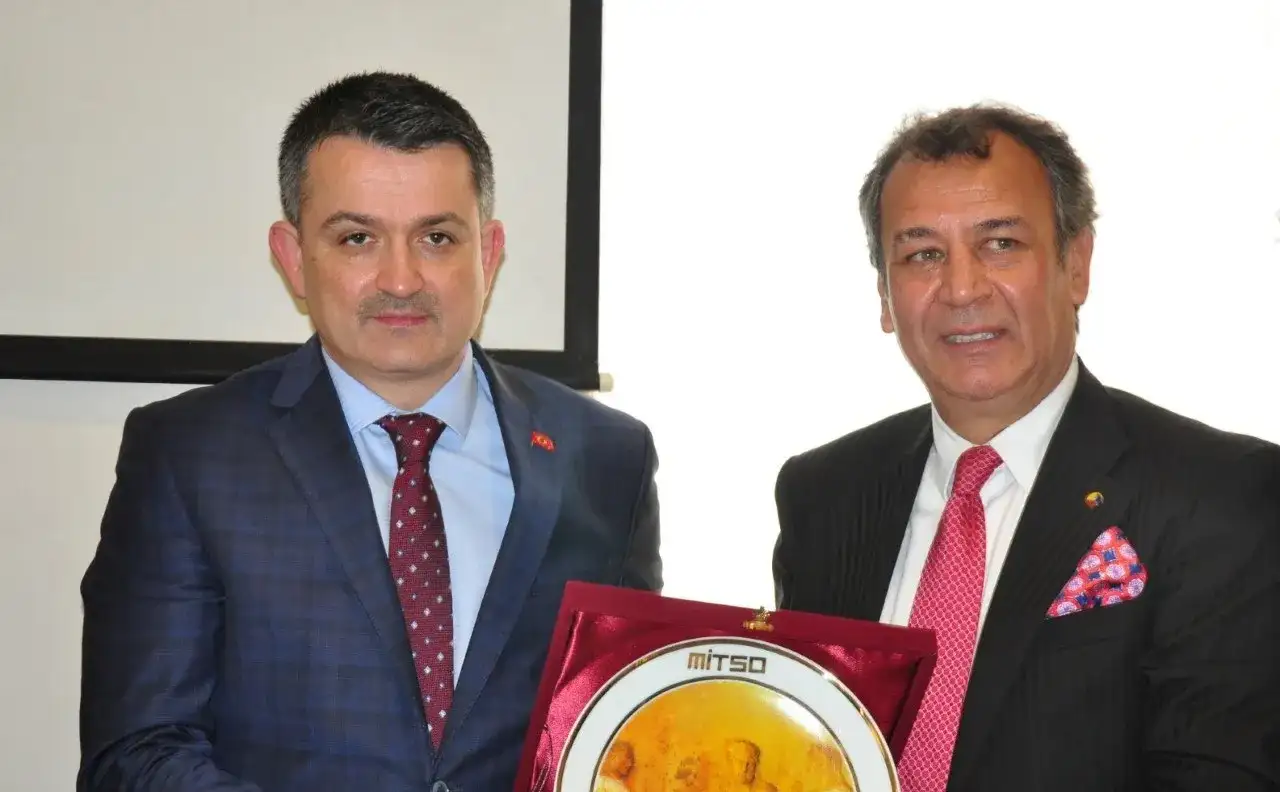 MİTSO'NUN  TARIM VE ORMAN BAKANI DR. PAKDEMİRLİ'YE RAPORU DEĞERLENDİRMEDE