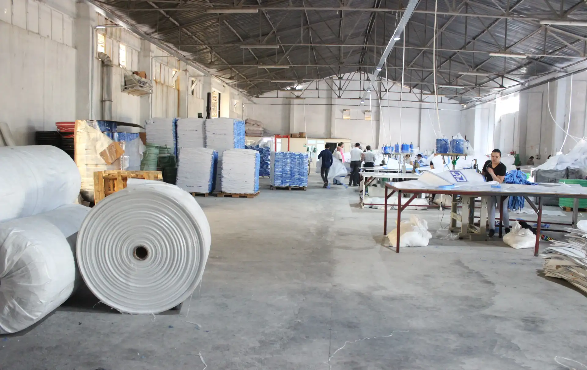 Güney Ege'nin tek "big bag" üretimi Milas'ta... GÜNDE 1200 BİG BAG YAPIY ORLAR - 1