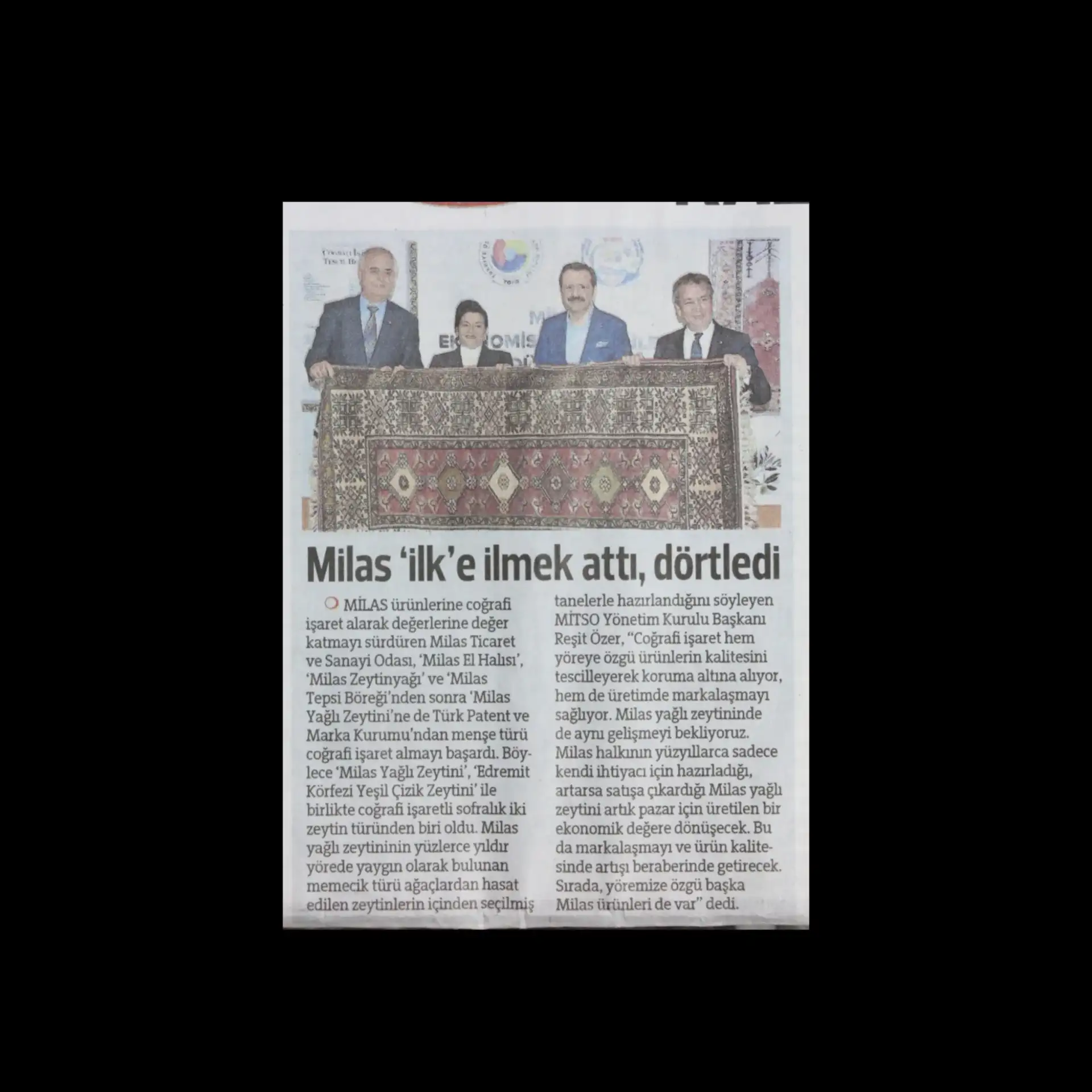 MİTSO'nun coğrafi işaretleri Hürriyet Ege'de...