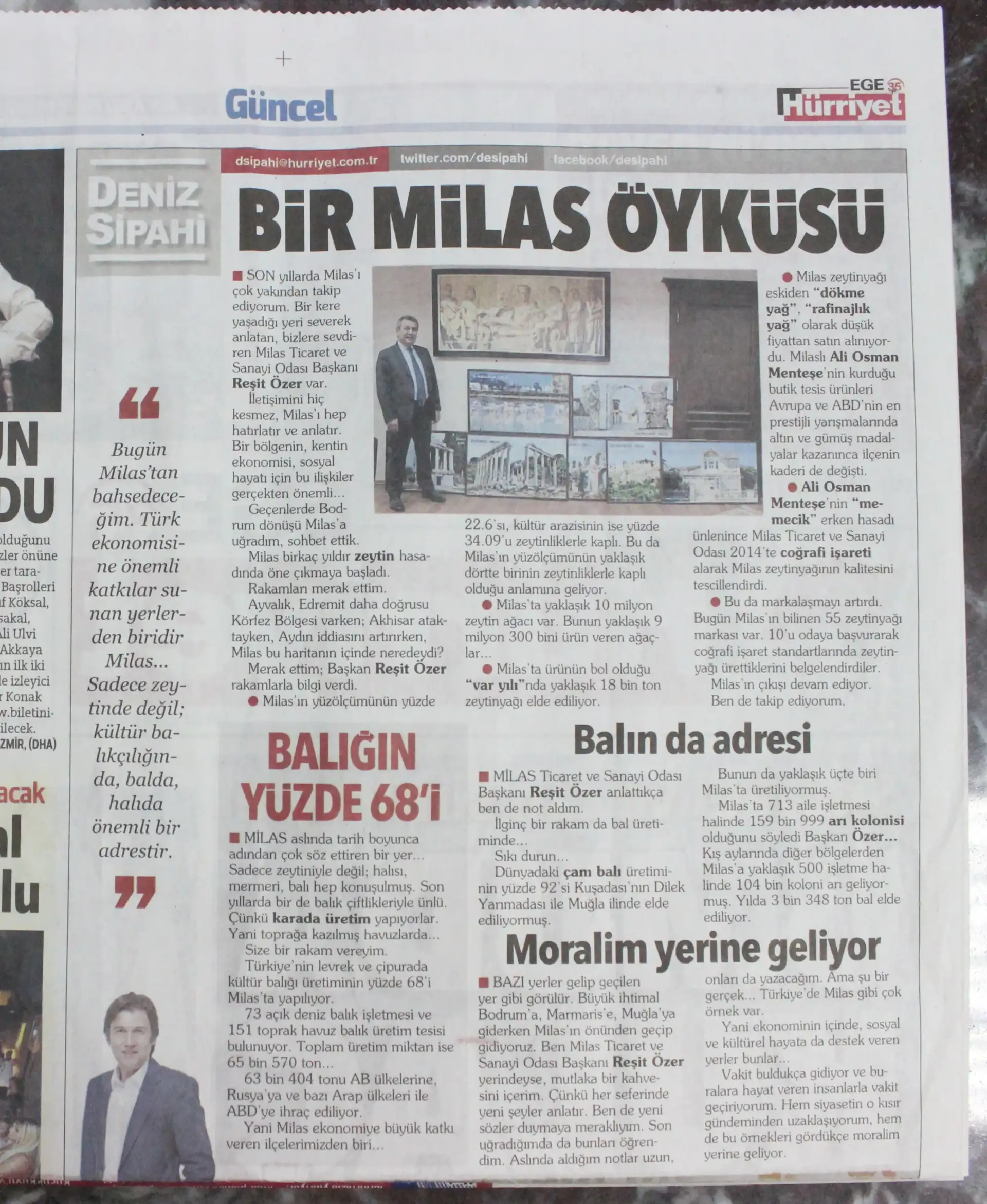 Hürriyet Ege 35'de Deniz Sipahi'den "Bir Milas Öyküsü" - 2