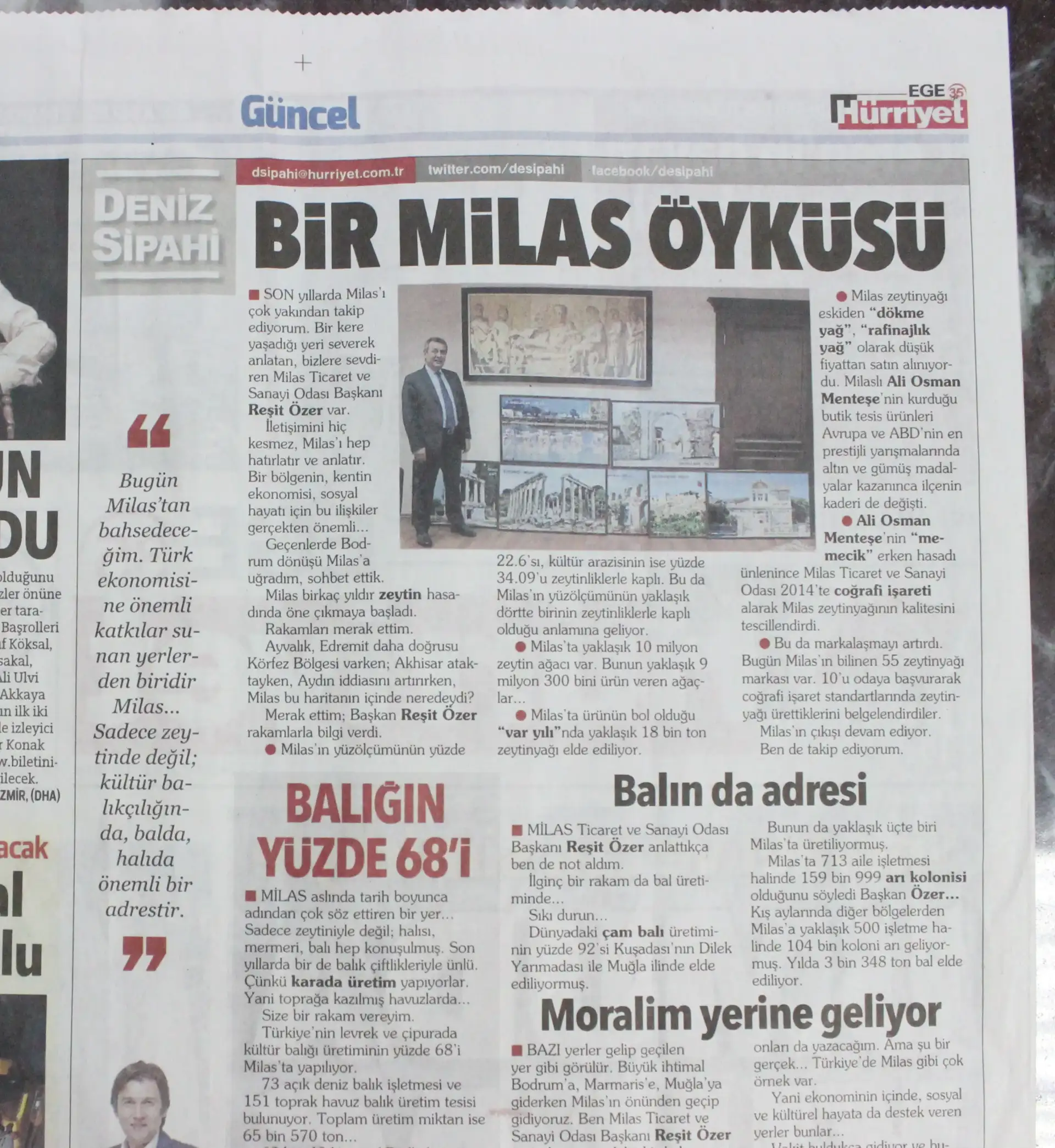 Hürriyet Ege 35'de Deniz Sipahi'den "Bir Milas Öyküsü" - 3