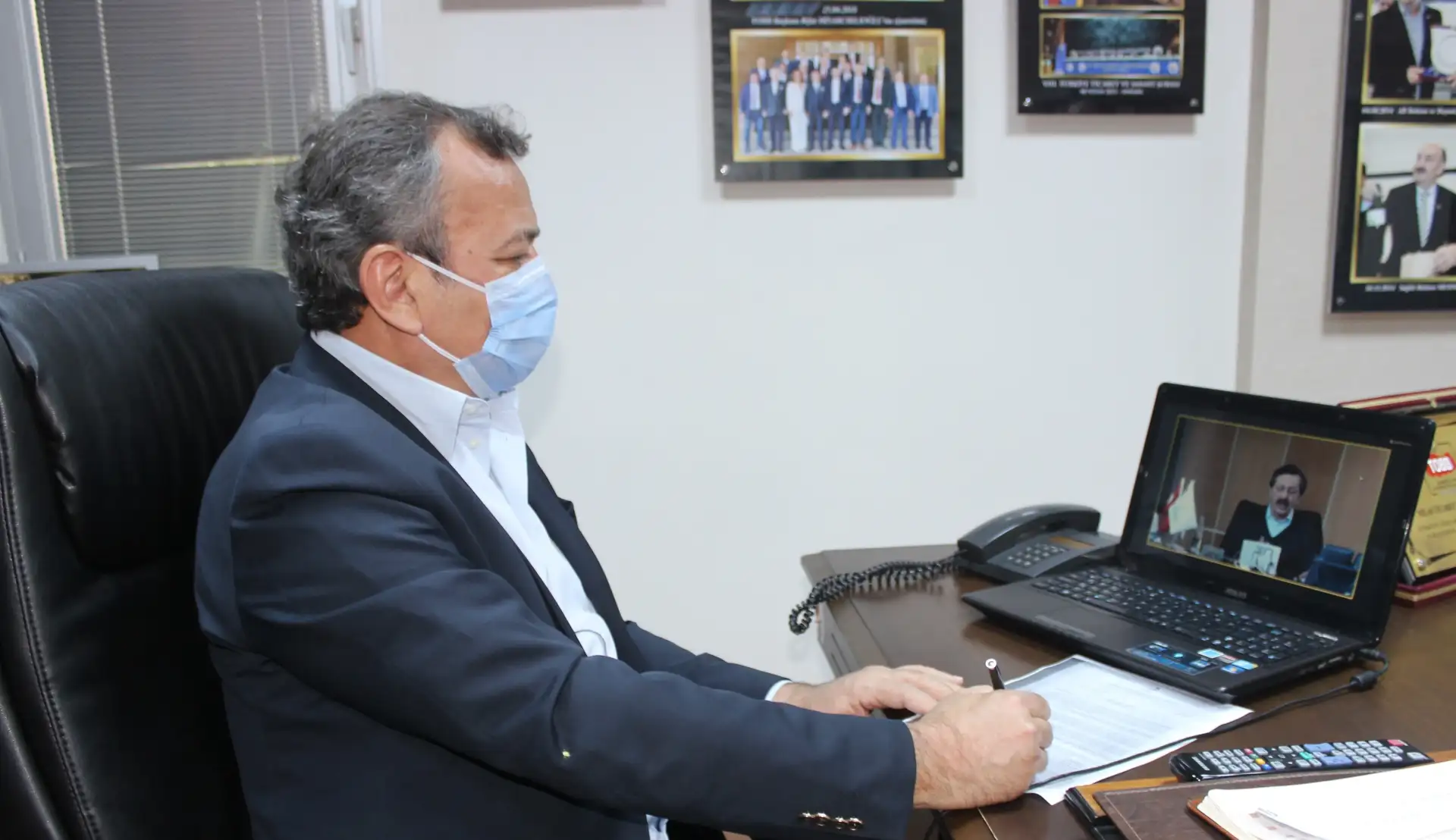 TOBB BAŞKANI ÖNLEMLERİ VİDEO KONFERANSLA ODA BAŞKANLARINA ANLATTI
