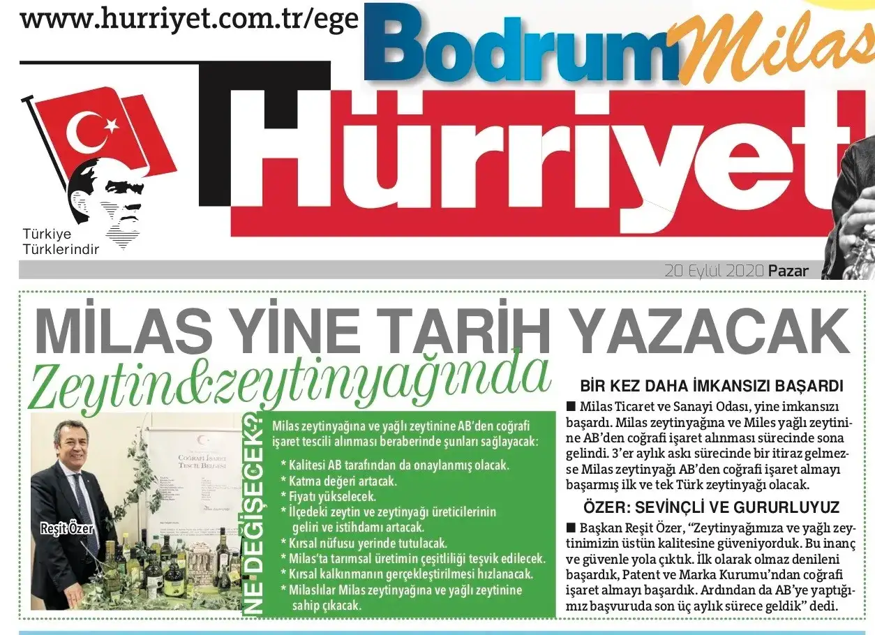 Milas zeytin & zeytinyağında yine tarih yazacak!  MİTSO YİNE İMKANSIZI BAŞARDI...