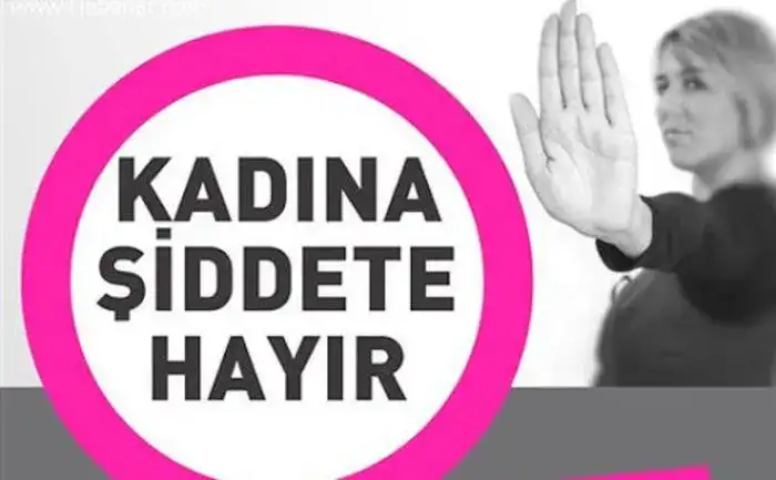 SEN DE KADINA ŞİDDETE "HAYIR!" DE... 25 Kasım		Kadına Yönelik Şiddete Karşı Uluslararası Mücadele Günü - 1