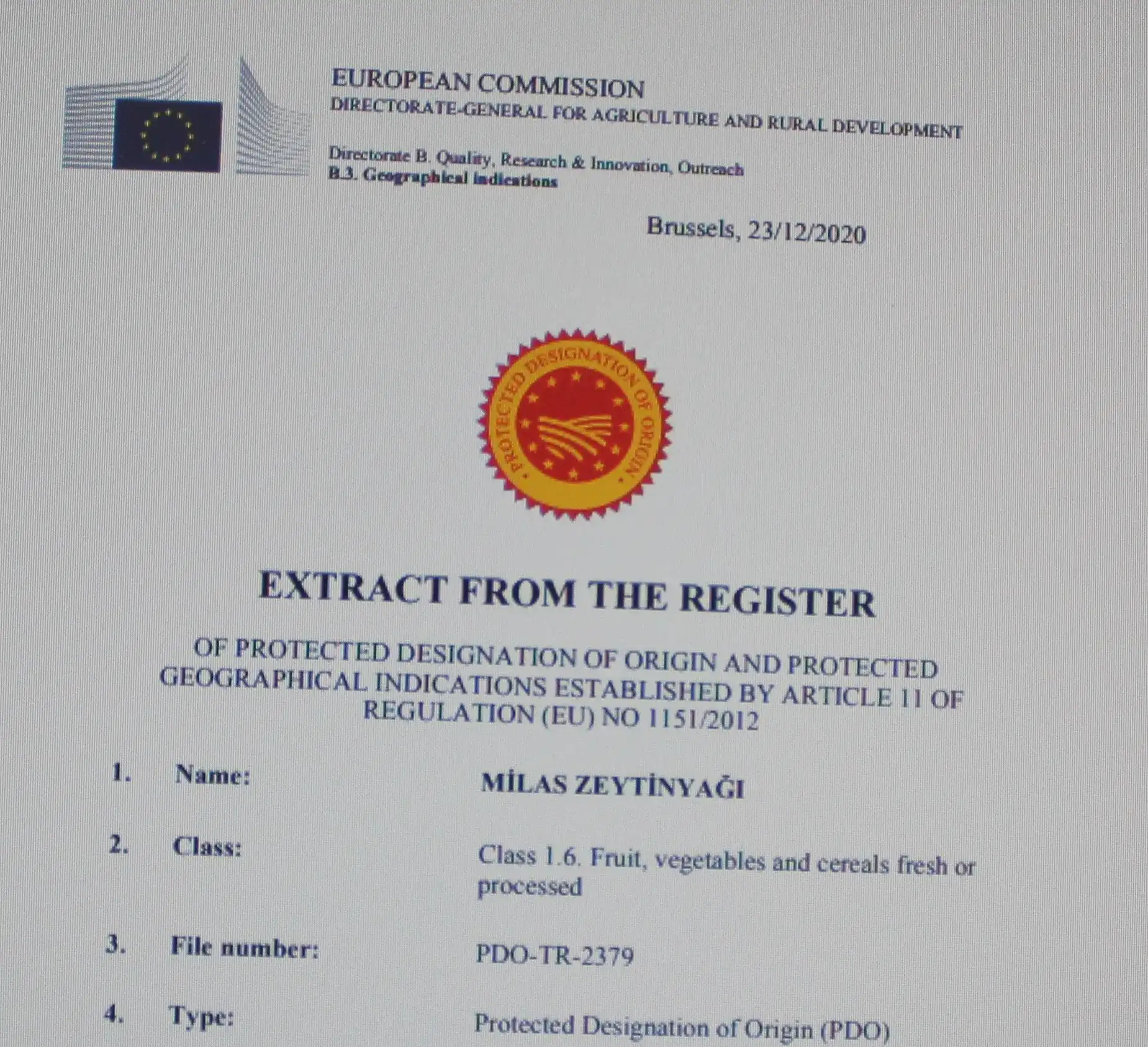 MİTSO bir "imkansız"ı daha başardı! MİLAS ZEYTİNYAĞI, AB'DEN COĞRAFİ İŞARET ALAN İLK VE TEK TÜRK ZEYTİNYAĞI OLDU - 1