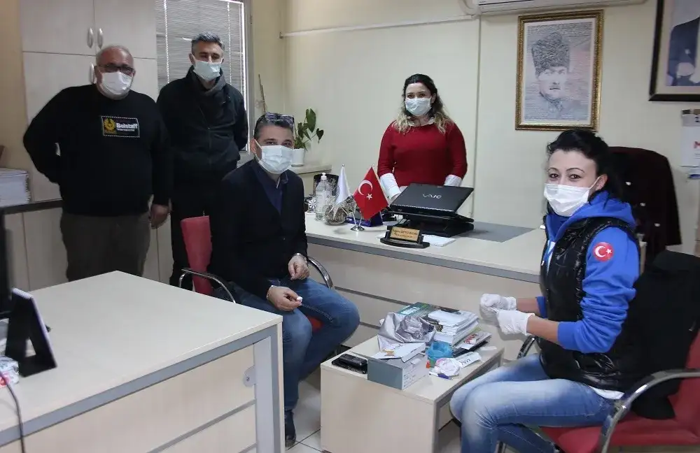 MİTSO'da tedbir elden bırakılmıyor... ÇALIŞANLARIN KORONAVİRÜS KAN TESTLERİ TEMİZ ÇIKTI