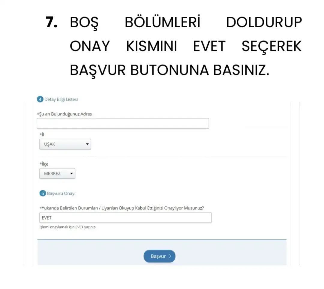 E-DEVLET ÜZERİNDEN ALINAN ÇALIŞMA MUAFİYET İZİN İŞLEMLERİ ADIMLARI - 5