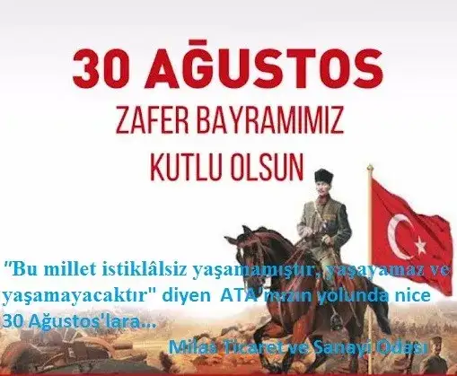 30 Ağustos Zafer Bayramımız Kutlu Olsun