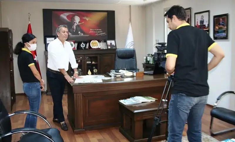 Tv 48 MİTSO'da... Tv 48 SORDU, REŞİT ÖZER YANITLADI: YANGIN YARDIMLARI SÜRECEK - 1