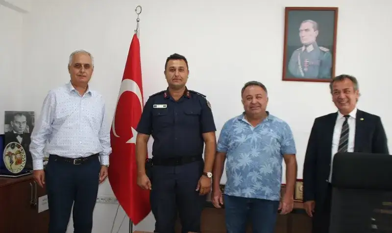 MİTSO YÖNETİMİ, İLÇE JANDARMA KOMUTANLIĞINDA...