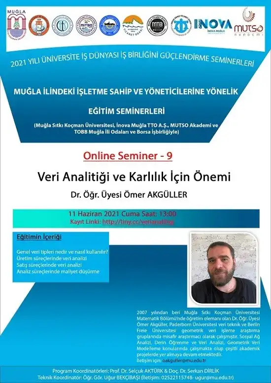 ÜNİVERSİTE - İŞ DÜNYASI İŞBİRLİĞİNDE VERİ ANALİTİĞİ VE KARLILIK EĞİTİMİ