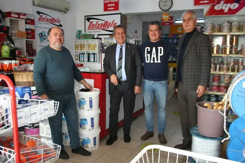 MİTSO üyelerini ziyaret ediyor... DALANOĞLU'NU DİNLEDİLER, ÖNERİLERİNİ NOT ETTİLER.