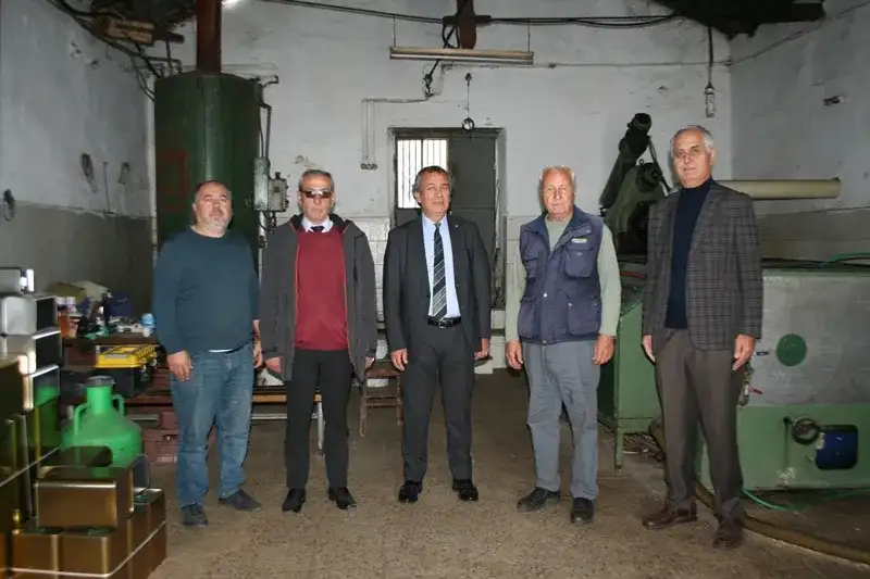 MİTSO zeytinyağı üreticilerine bolluk ve bereket diledi... BESİM ÇIRAK ZEYTİNYAĞI FABRİKASINDA