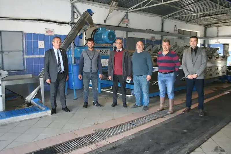 MİTSO zeytinyağı üreticilerine bolluk ve bereket diledi... AHMET ÇENGELCİ ZEYTİNYAĞI FABRİKASINDA