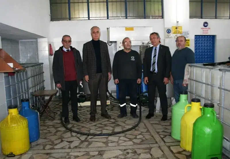 MİTSO zeytinyağı üreticilerine bolluk ve bereket diledi... EYÜP İNANÇ ZEYTİNYAĞI FABRİKASINDA