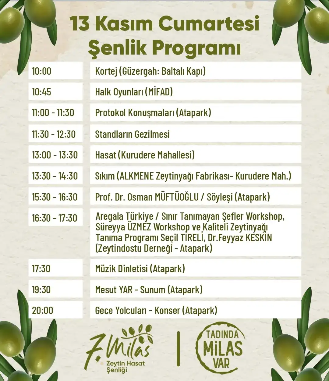 Milas 7. Zeytin Hasat Şenliği 13 / 14 Kasım'da BU ZEYTİNYAĞININ TADINDA MİLAS VAR! - 3