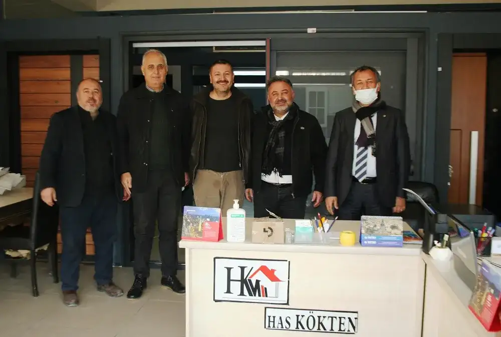 MİTSO üyeleriyle birlikte... HASAN KÖKTEN MÜHENDİSLİK İŞYERİNDE...