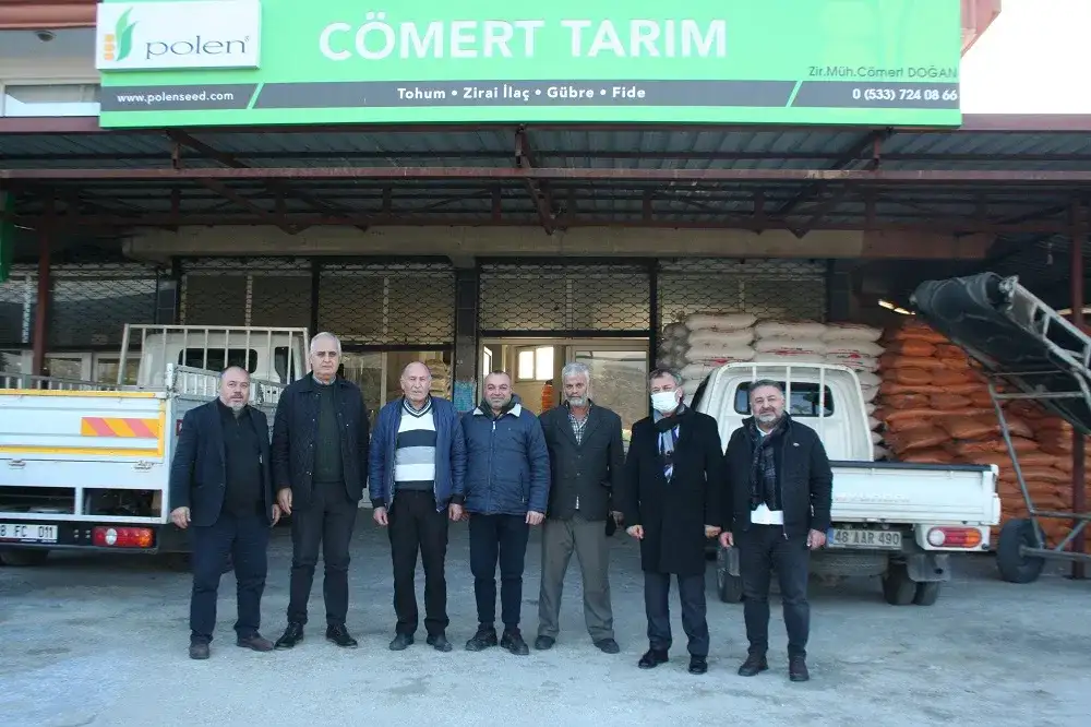 MİTSO üyeleriyle birlikte... CÖMERT TARIM İŞYERİNDE...