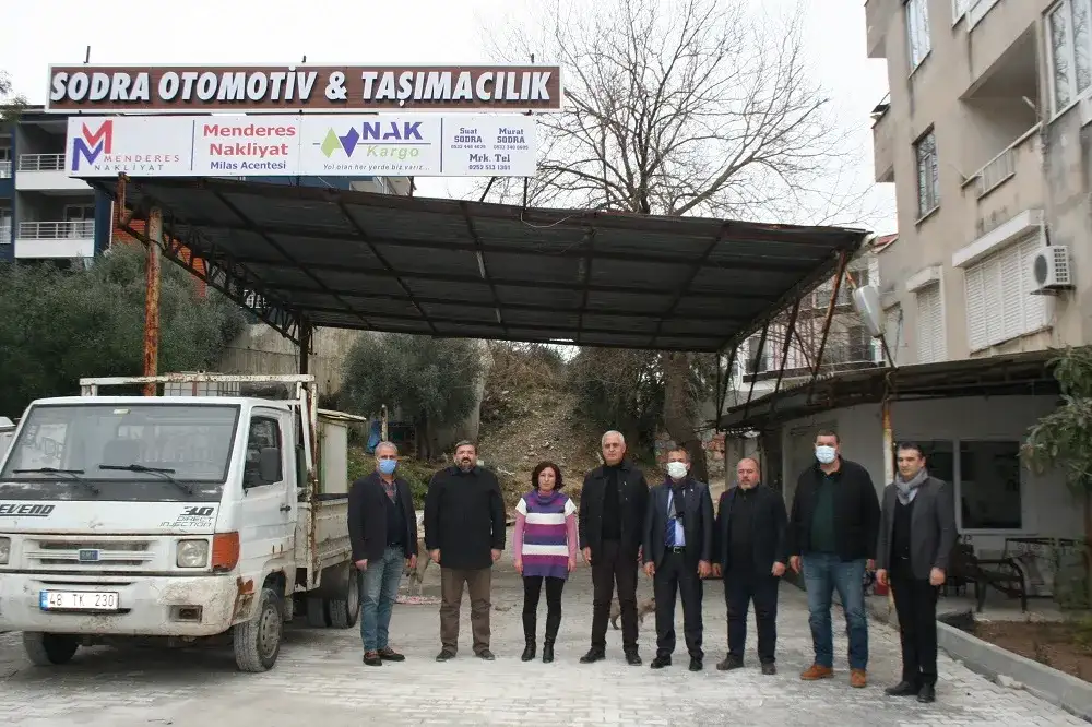 MİTSO üyeleriyle birlikte... SODRA TAŞIMACILIK İŞYERİNDE...