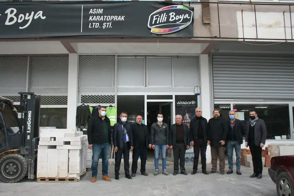 MİTSO üyeleriyle birlikte... KARATOPRAK İNŞAAT YAPI MARKET İŞYERİNDE...