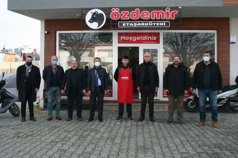 MİTSO üyeleriyle birlikte... ÖZDEMİR ET ŞARKÜTRİ İŞYERİNDE...